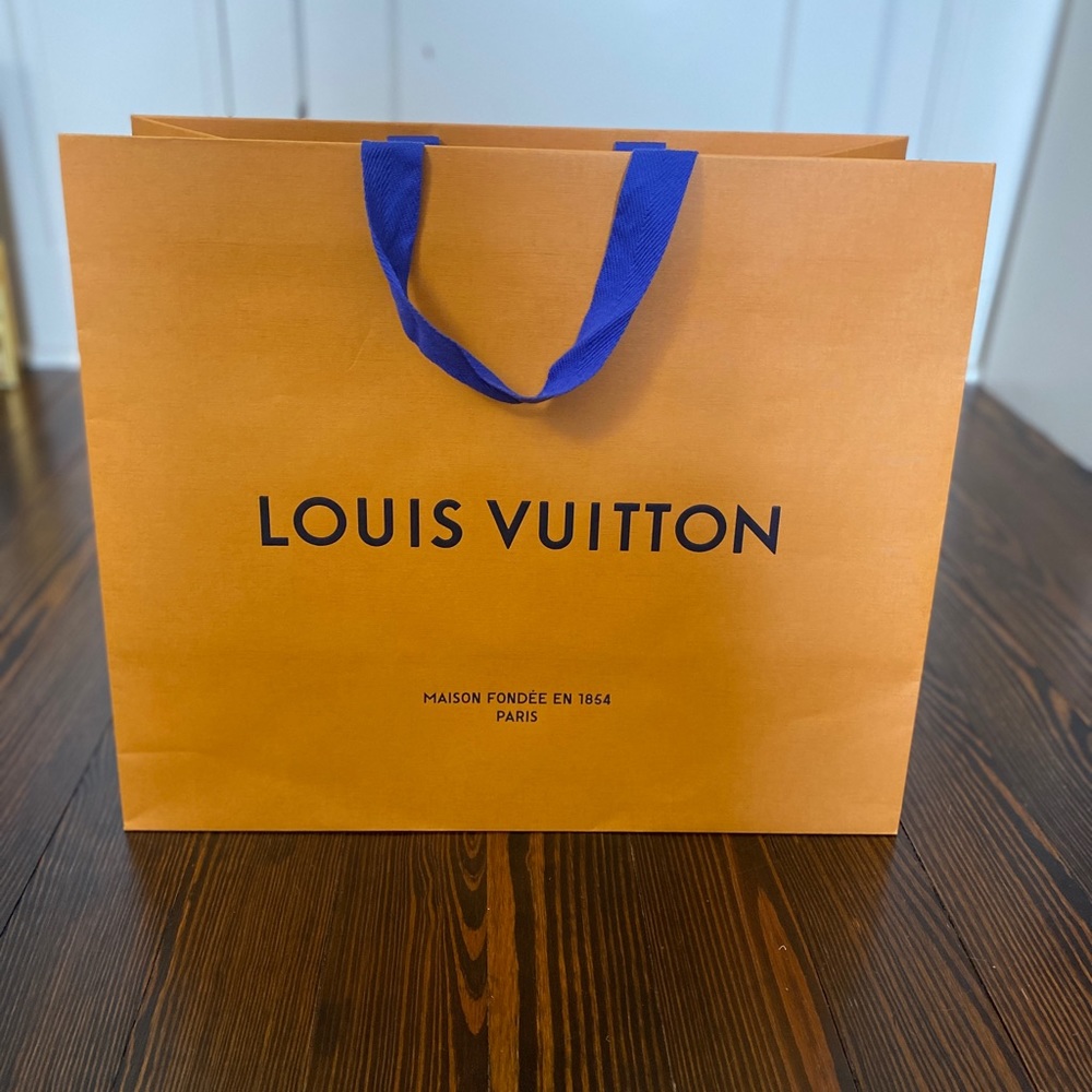 Authentic Louis Vuitton, empty large shopping bag